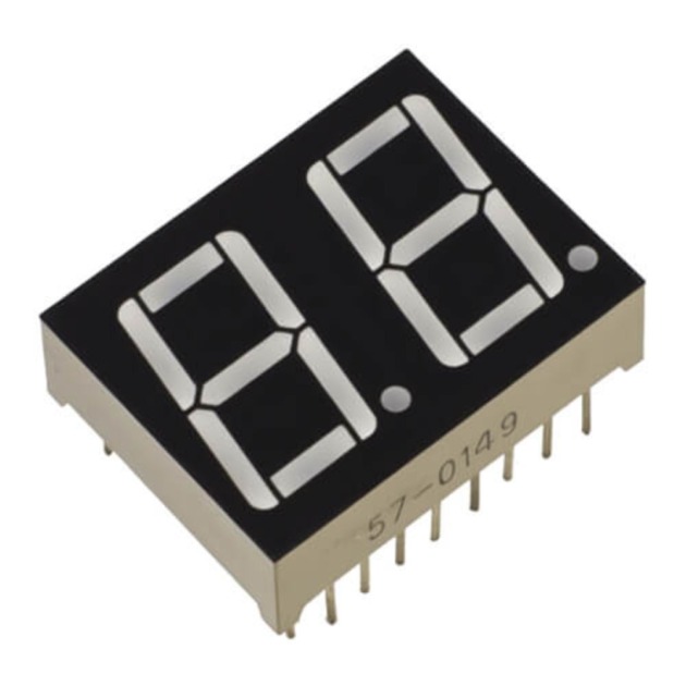 0.36 Red 2-Digit CC LED 7-Segment Display 3621AS