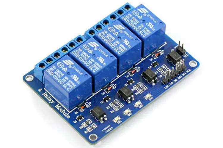 5V 4 Channel Relay Module Optical Isolated