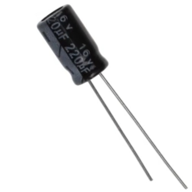 220uf 16V Electrolytic Capacitor