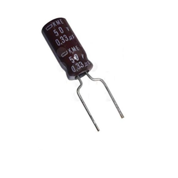 50pcs Panasonic 0.33uF 50V Metalized Poly Film Capacitors – Radial NP, ECQ-V1H334JZ3