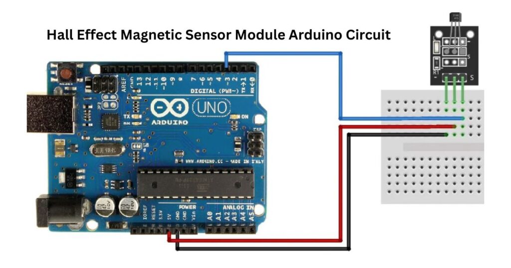 Hall Effect Magnetic Sensor Module Arduino Circuit