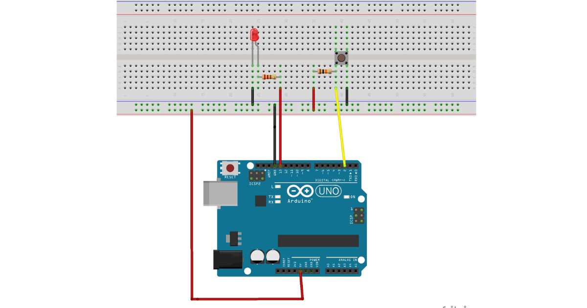  Control LED with Switch Circuit Diagram