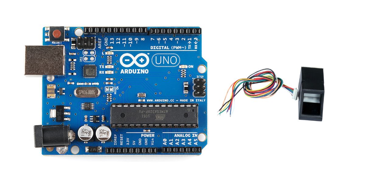 AS608 Optical Fingerprint Sensor Module Integrate with Arduino