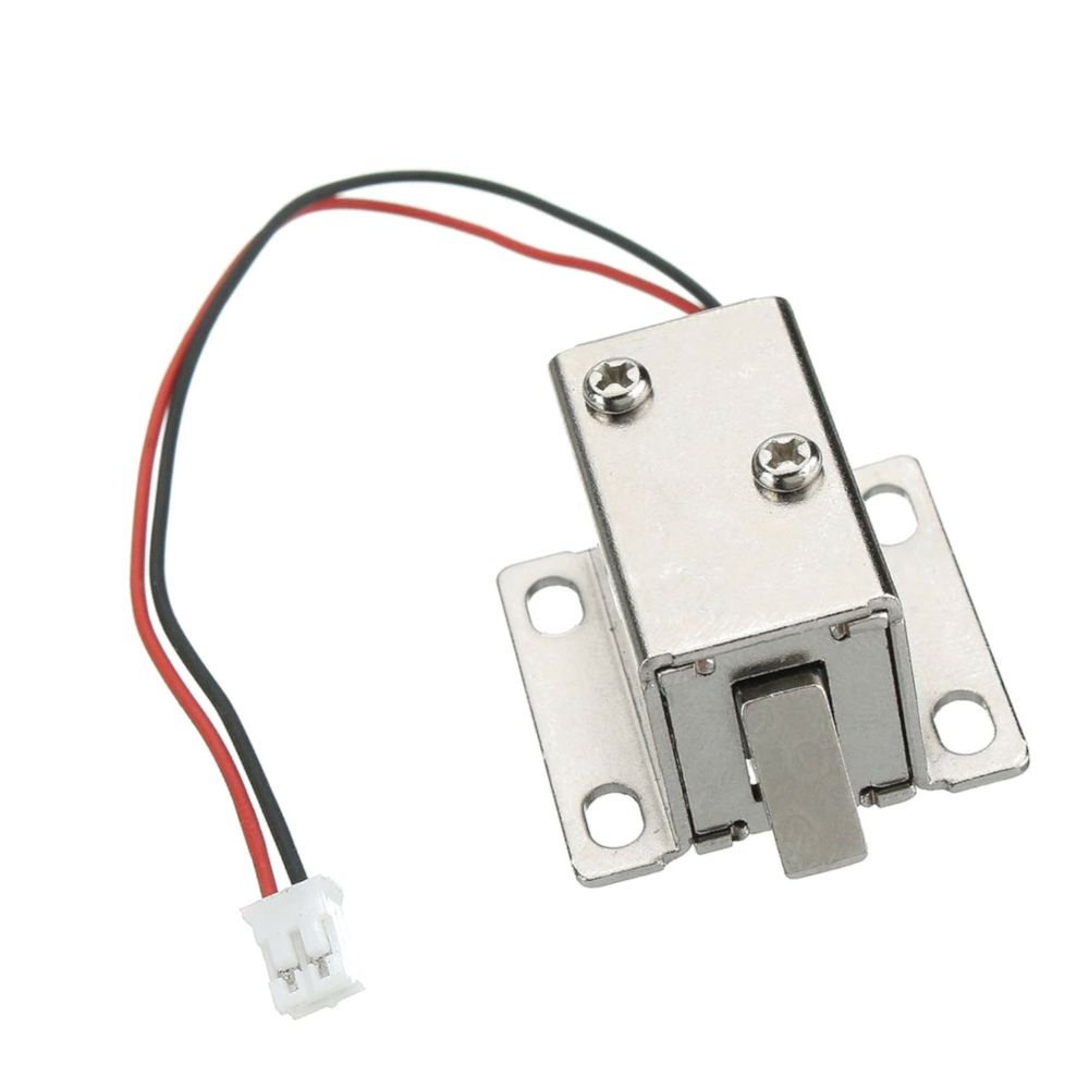 thumbnail image 2 of DC 12V 1.1A Electromagnetic Solenoid Lock - 11.4mm Stroke For Cabinet & Door Security 2 of 13
